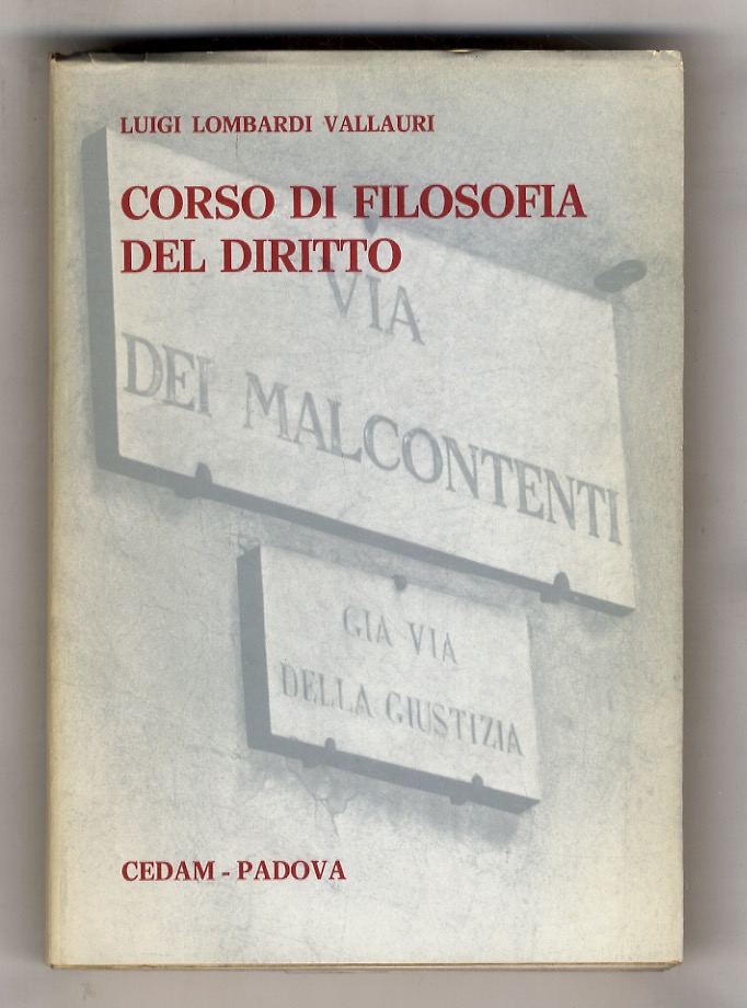 Corso di filosofia del diritto.