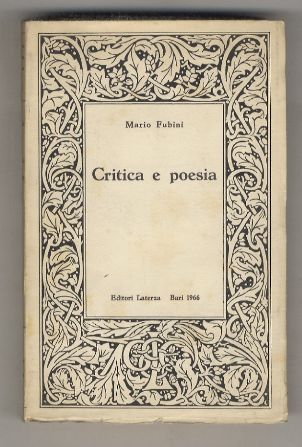 Critica e poesia. Saggi e discorsi di teoria letteraria. Con …
