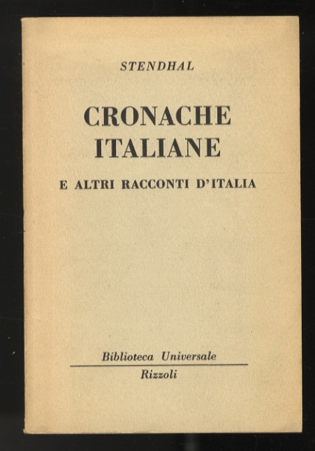Cronache italiane e altri racconti d'Italia.