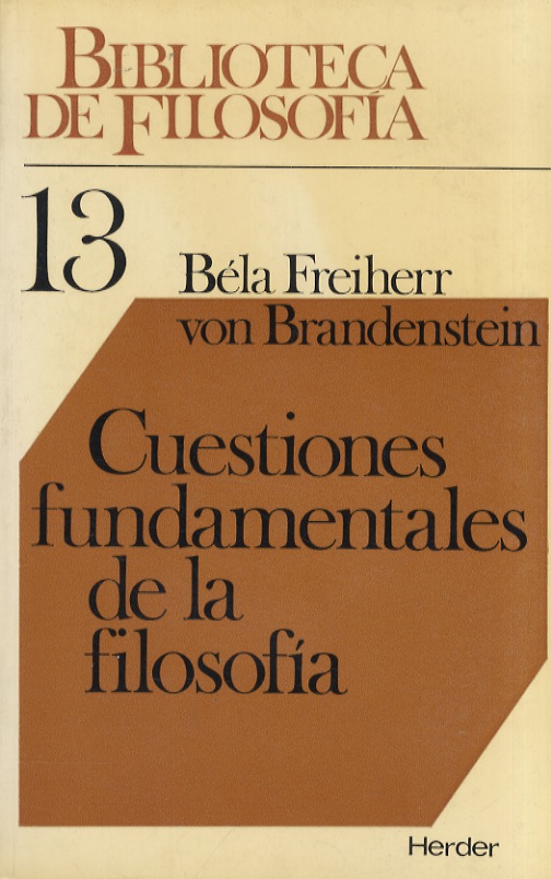 Cuestiones fundamentales de la filosofia.