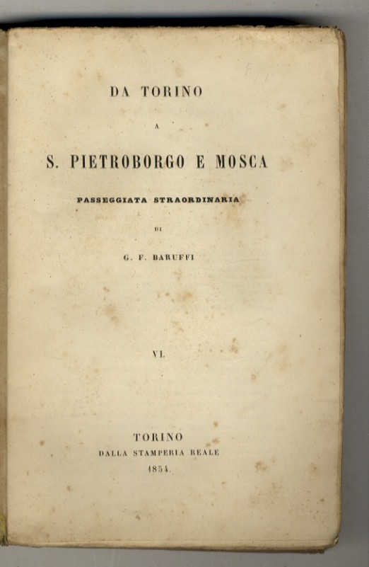 Da Torino a S. Pietroburgo e Mosca, Passeggiata straordinaria (.). …