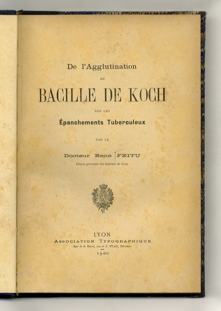 De l'Agglutination de Bacille de Koch, par le Dr. R. …