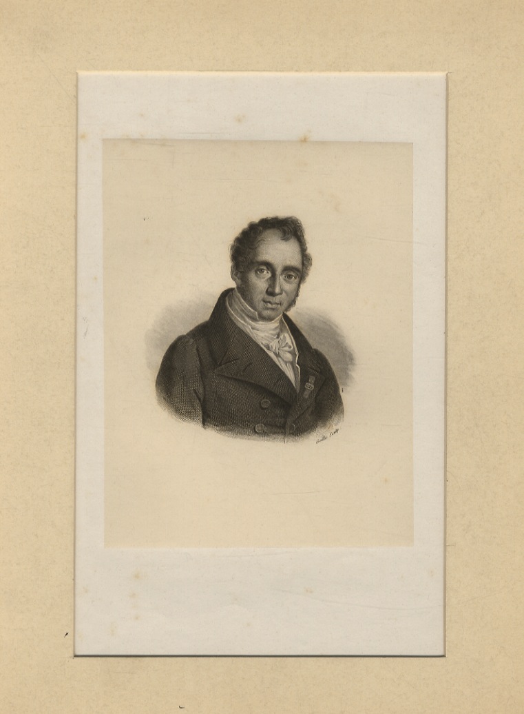 (De Pagave. Ritratto a mezzo busto, di 3/4 verso destra).