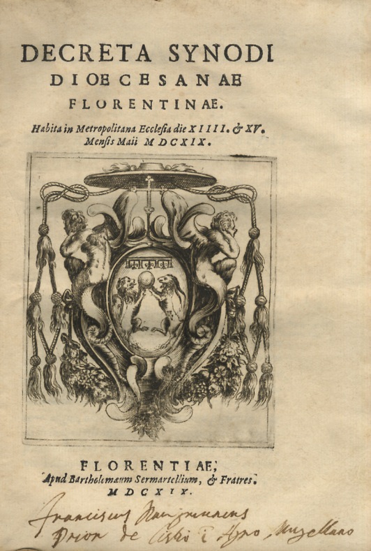 Decreta synodi dioecesanae Florentinae. Habita in metropolitana ecclesia die XIIII …