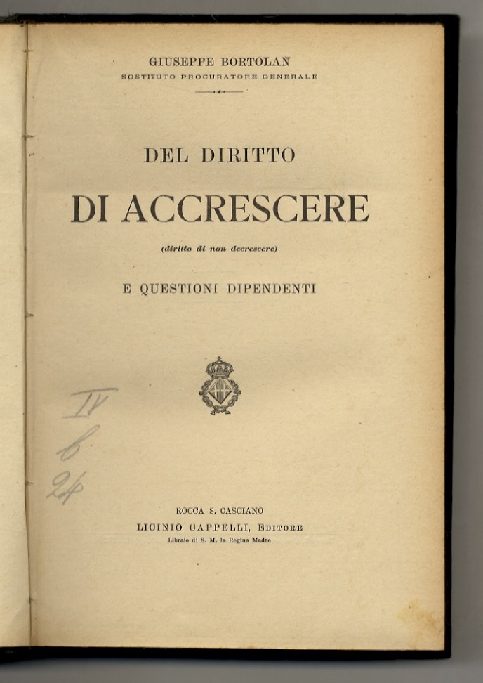 Del diritto di accrescere (diritto di non decrescere) e questioni …