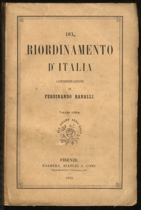 Del riordinamento d'Italia. Considerazioni (.)