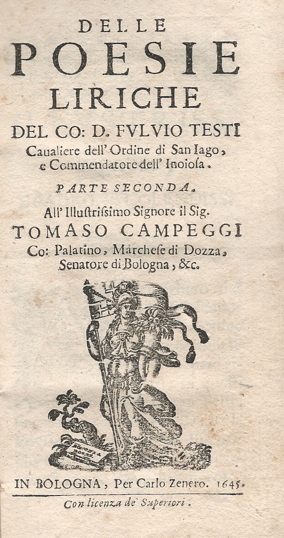 Delle poesie liriche del Co. D. Fulvio Testi (.) Parte …