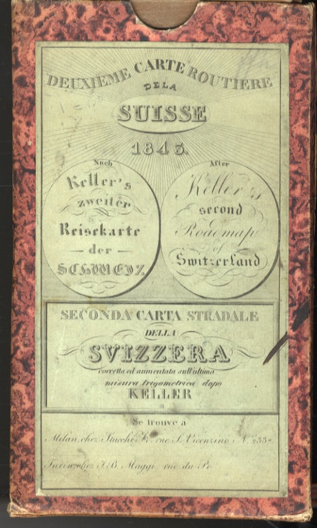 DEUXIEME carte routière de la Suisse. D'après Keller. 1843. / …