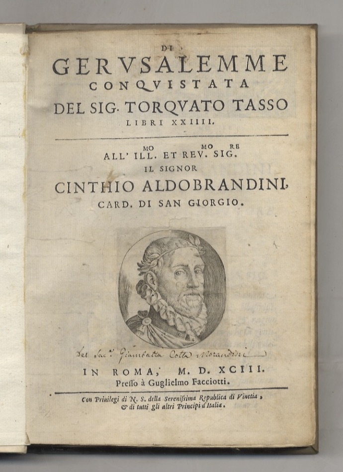Di Gerusalemme conquistata del sig. Torquato Tasso libri XXIIII [.].