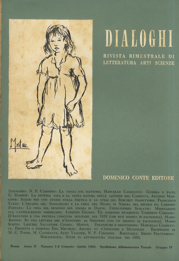 Dialoghi. Rivista bimestrale di letteratura, arti e scienze. Direttore N.F. …