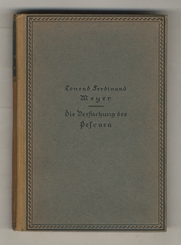 Die Versuchung des Pescara [La tentazione di Pescara]. Novelle.