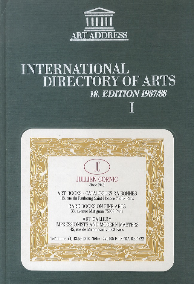 Directory (International) of Arts - Annuario Internazionale delle Belle Arti. …