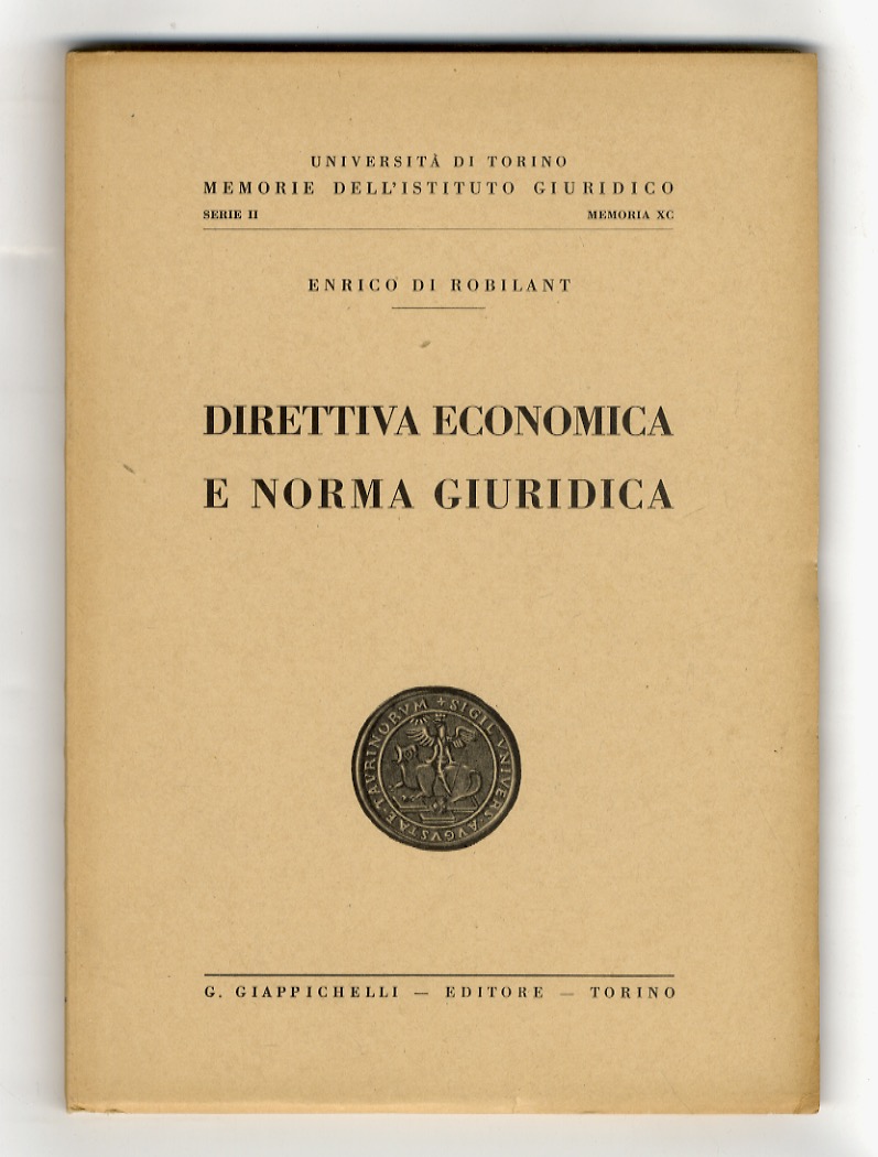 Direttiva economica e norma giuridica.