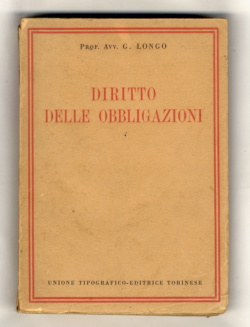Diritto delle obbligazioni.