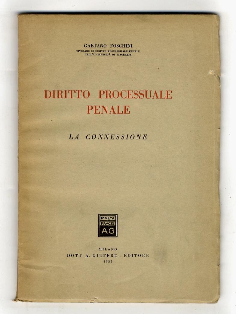 Diritto processuale penale. La connessione.