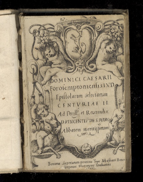 Dominici Caesarii (.) Epistolarum selectarum centuriae II.