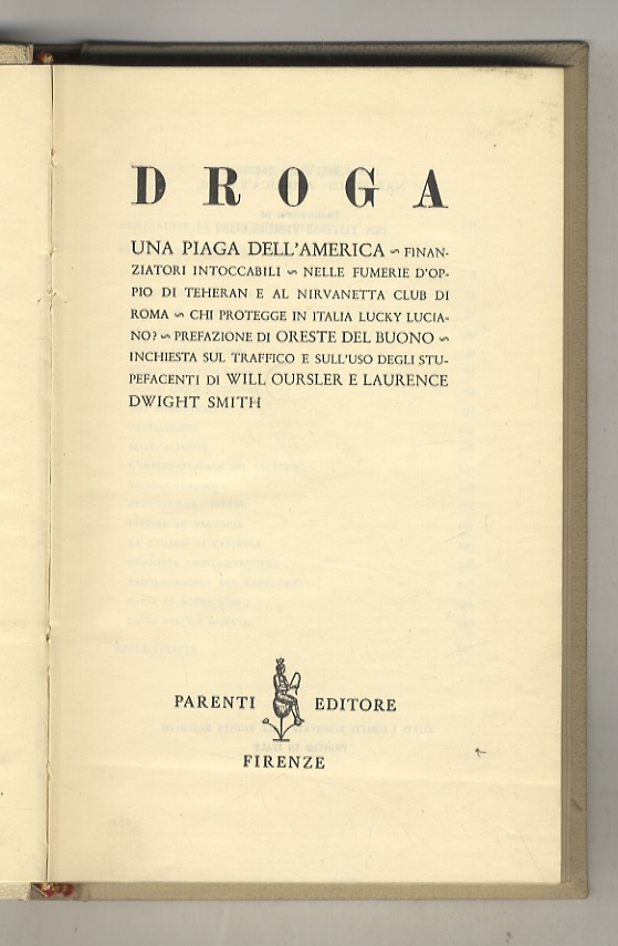 Droga. Una piaga dell'America [.].