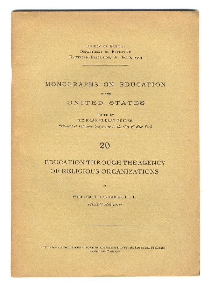 Education through the Agency of Religious organizations.