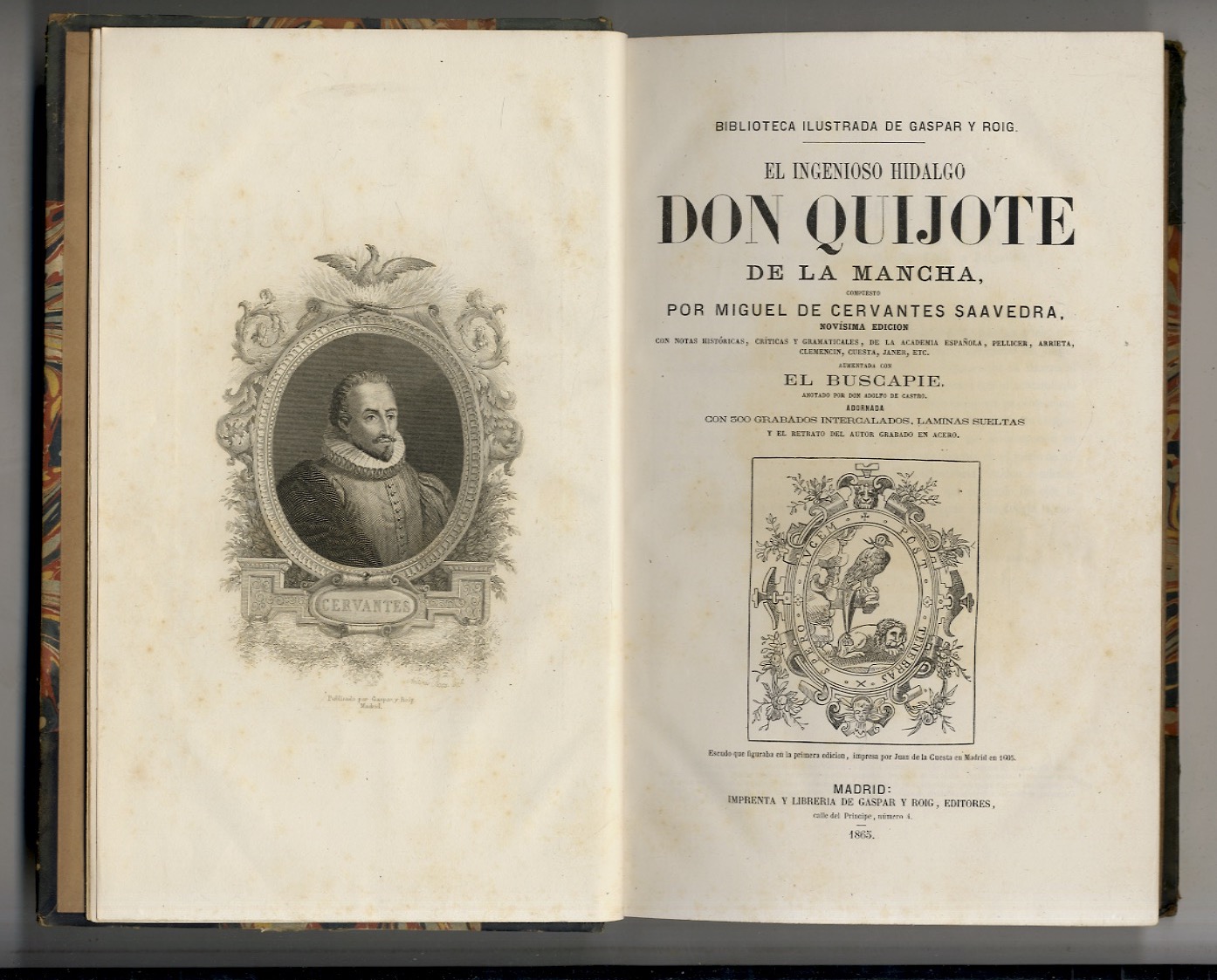 El Ingenioso Hidalgo Don Quijote de la Mancha, compuesto por …