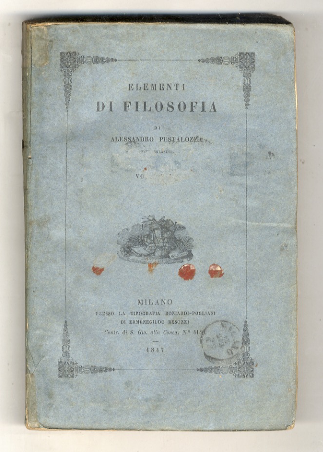 Elementi di Filosofia. Volume III (Psicologia razionale - Ontologia) & …