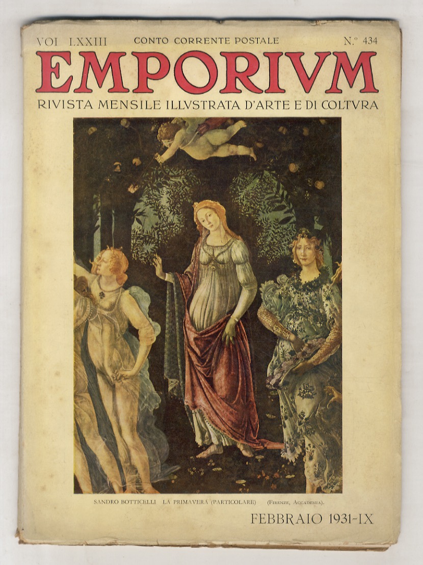EMPORIUM. Rivista mensile illustrata d'arte e di cultura. Vol. LXXIII. …