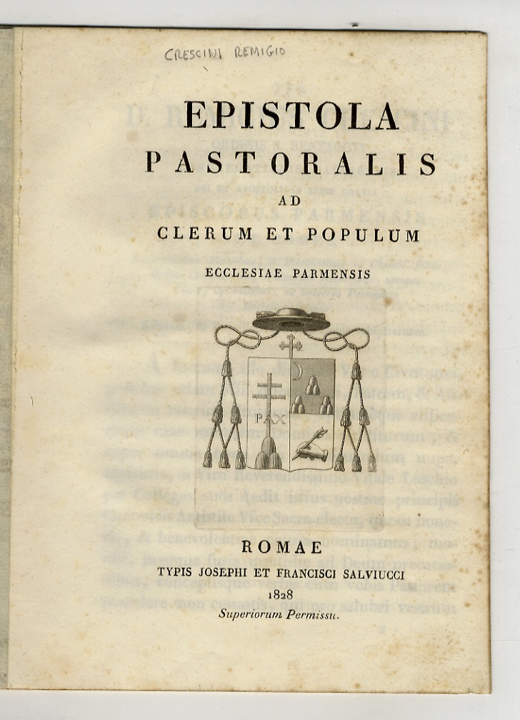 Epistola pastoralis ad clerum et populum Ecclesiae parmensis.