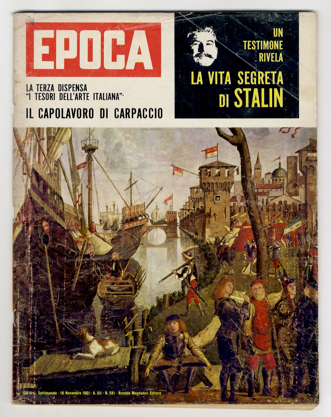 EPOCA. Settimanale. Anno XII, n. 581. 19 novembre 1961.