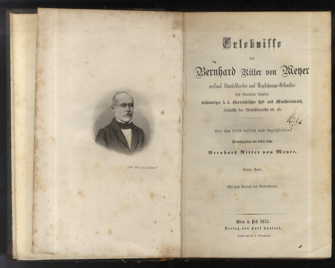 Erlebnisse nachmaliger K.K. österreichischer hof- und Ministerialrath, Secretar des Ministerraths …