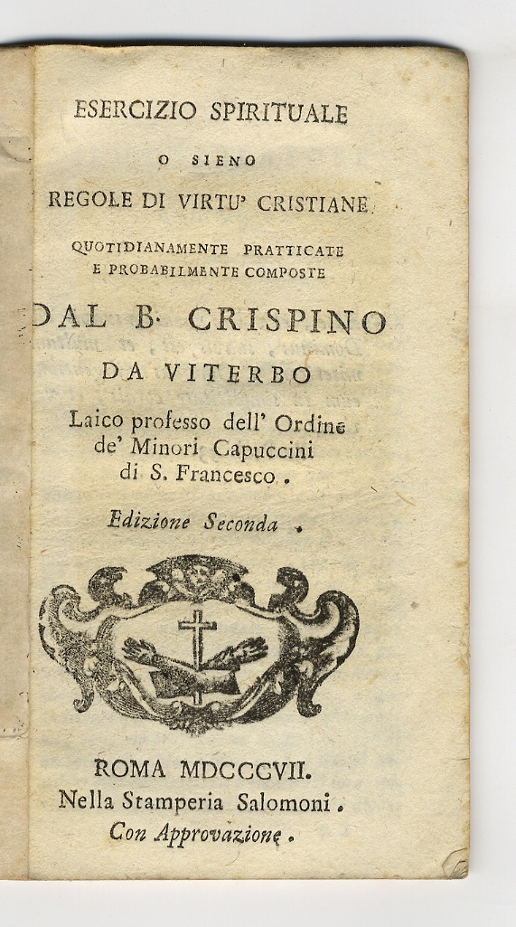 ESERCIZIO spirituale o siano regole di virtù cristiane, quotidianamente praticate …