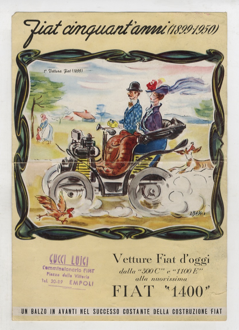 FIAT cinquant'anni (1899-1950). Vetture Fiat d'oggi, dalla "500 C" e …