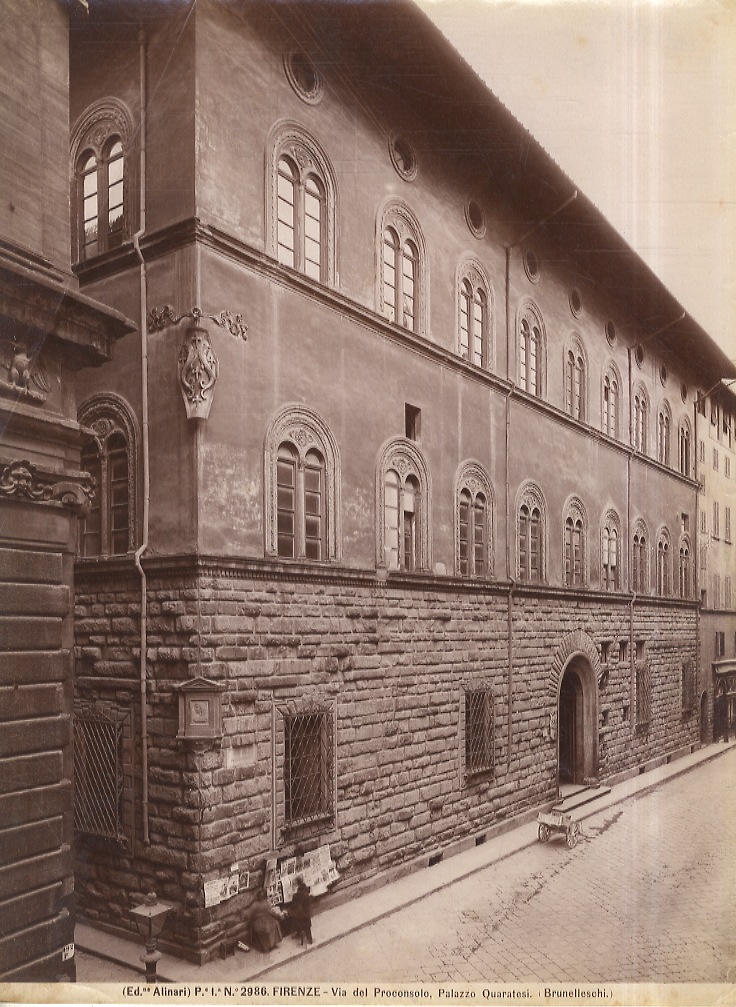 Firenze. Via del Proconsolo, Palazzo Quaratesi.