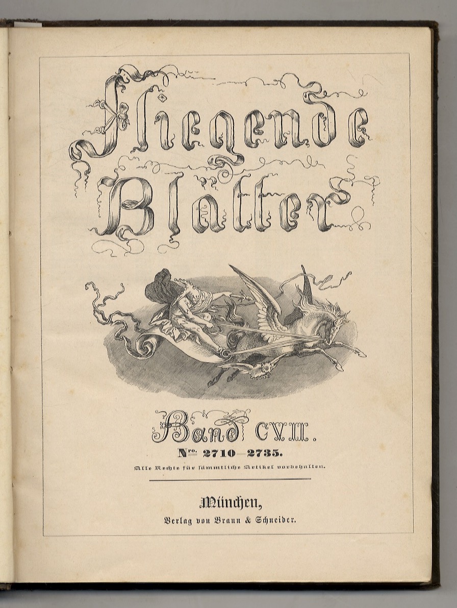 Fliegende Blätter. Band CVII. Nro 2710-2735 + Nro 2736-2755. Alle …