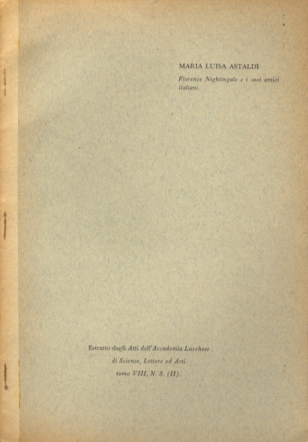 Florence Nightingale e i suoi amici italiani.