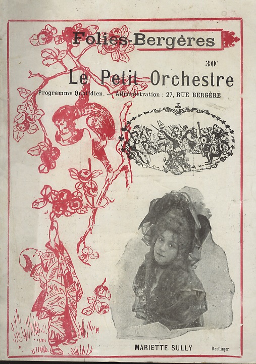 FOLIES-BERGERES. Le Petit Orchestre. Programme quotidien.