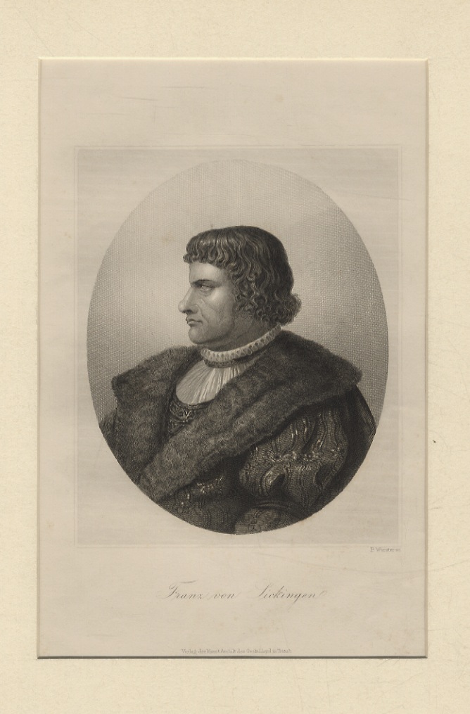 Franz von Sickingen. (Ritratto a mezzo busto, di profilo verso …