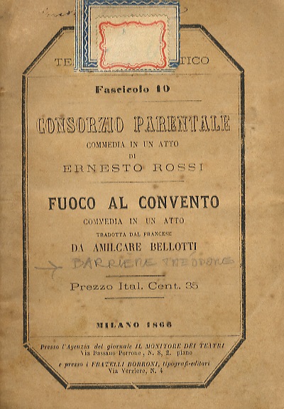 Fuoco al convento. Commedia in un atto tradotta dal francese …