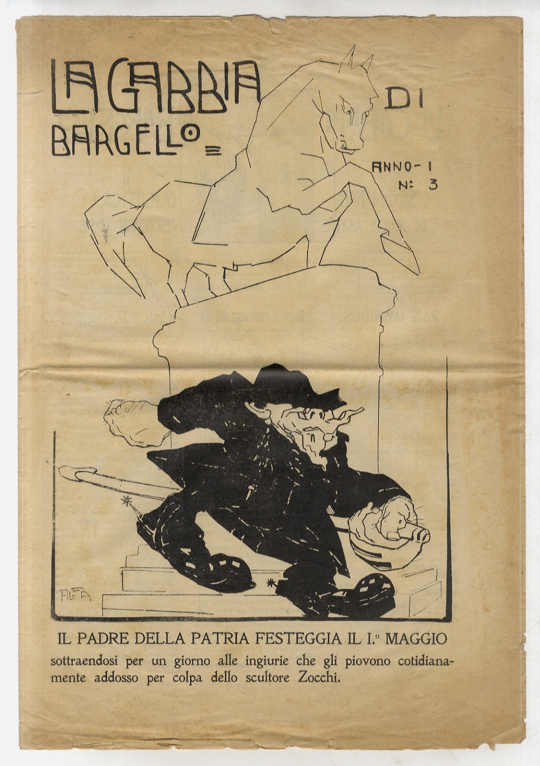 GABBIA (LA) di Bargello. Settimanale di politica e di molte …