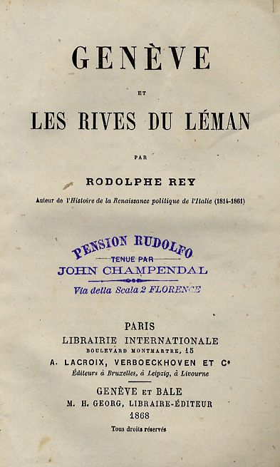 Genève et les rives du Léman.