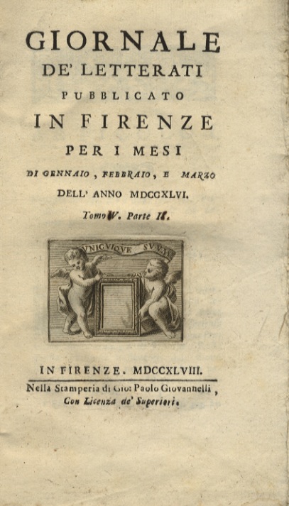 Giornale de' letterati pubblicato in Firenze per i mesi di …