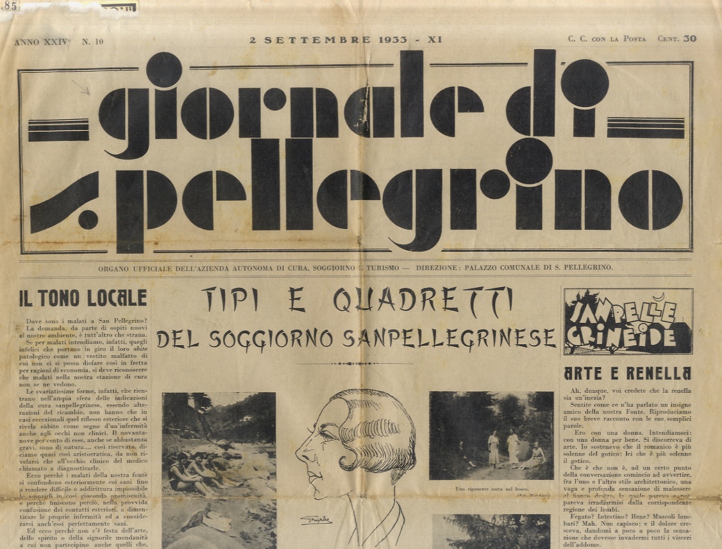 GIORNALE di S. Pellegrino. Organo ufficiale dell'Azienda Autonoma di cura, …