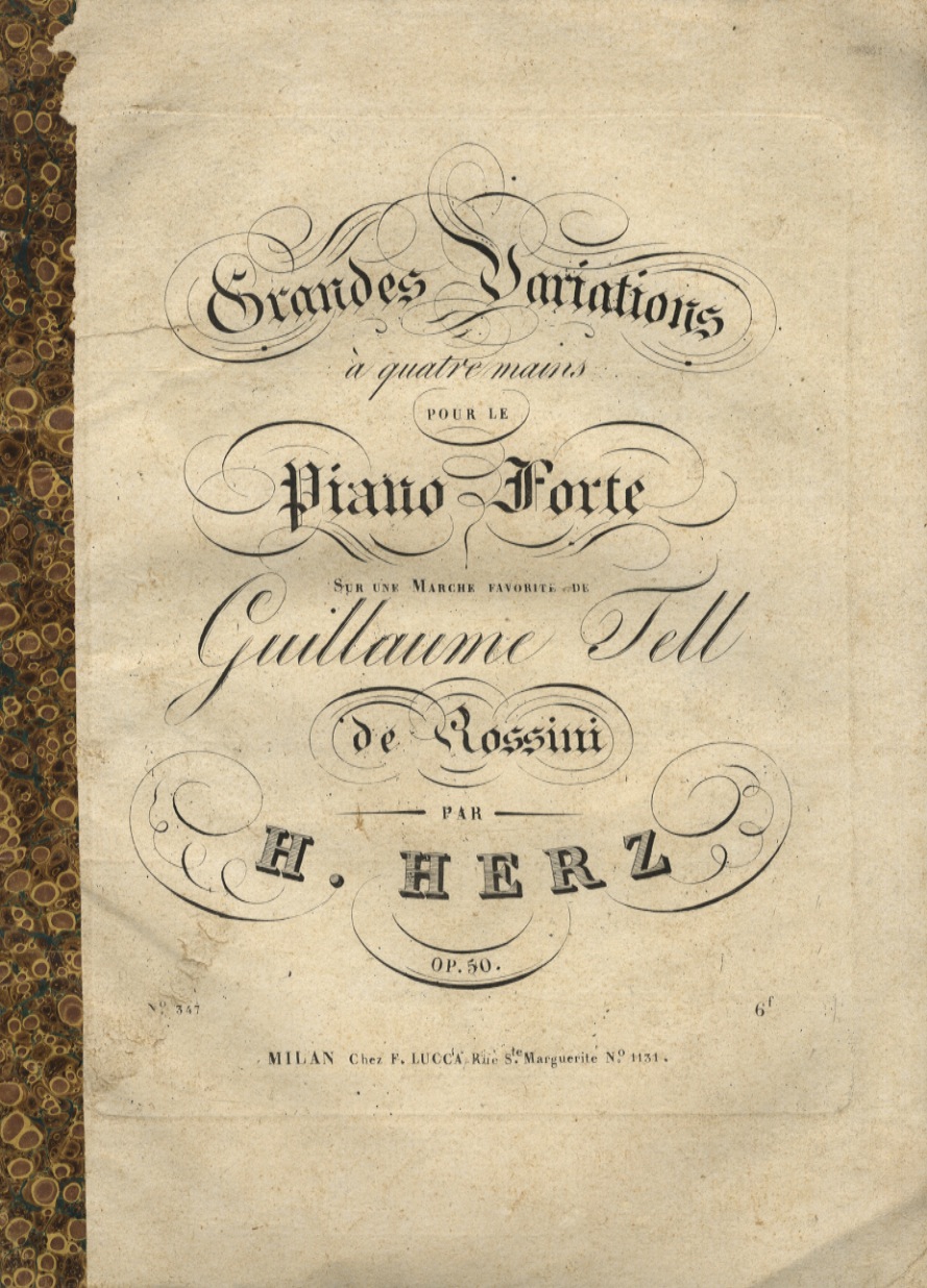 Grandes Variations à quatre mains pour le Piano Forte. Sur …