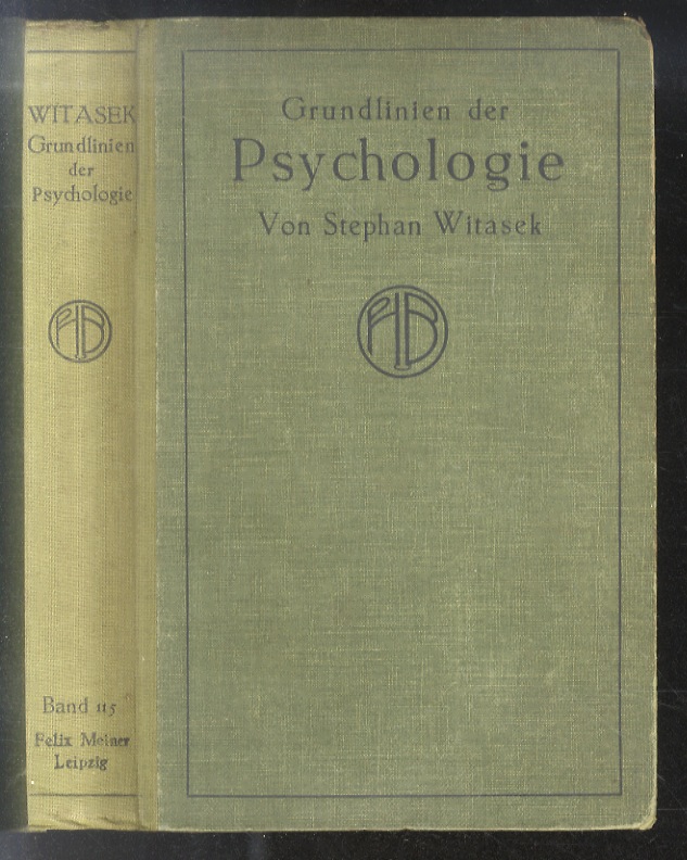 Grundlinien der Psychologie [.].