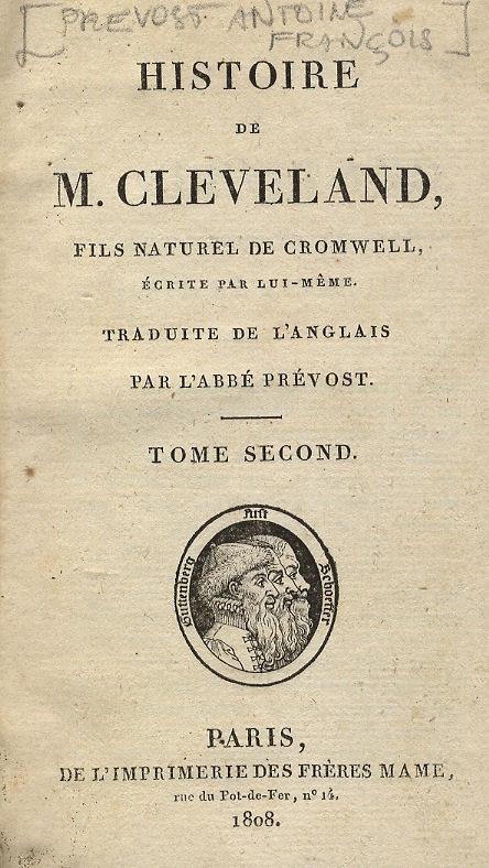 Histoire de M. Cleveland, fils naturel de Cromwell, écrite par …