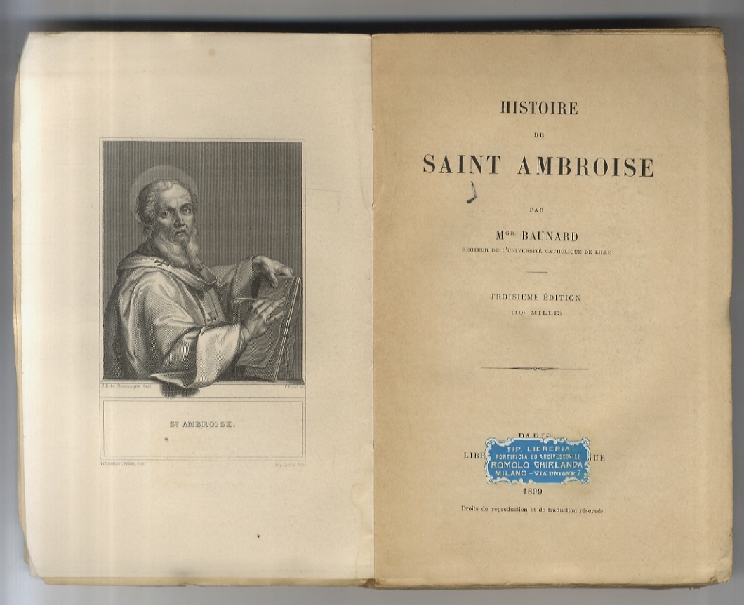 Histoire de Saint Ambroise. 3ème édition.