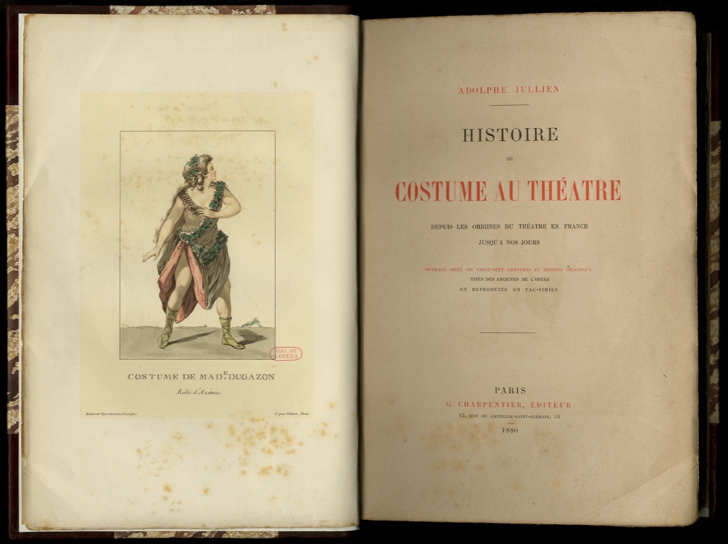 Histoire du Costume au Theatre. Depuis les origines du theatre …