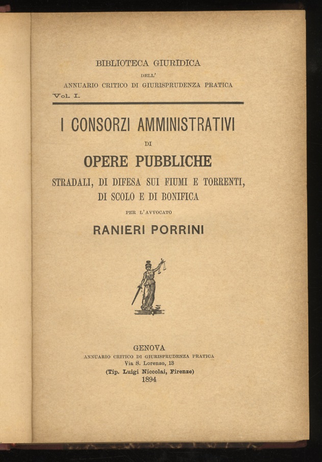 I consorzi amministrativi di opere pubbliche stradali, di difesa sui …