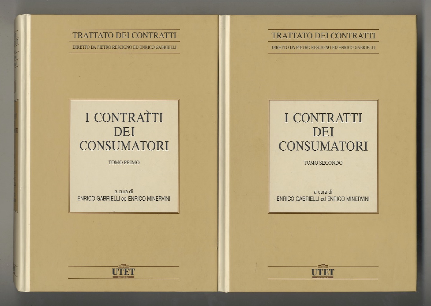 I contratti dei consumatori. Tomo primo [- tomo secondo].