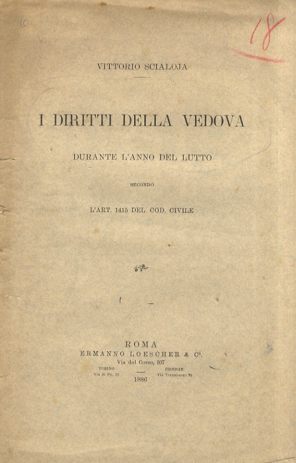 I diritti della vedova durante l'anno del lutto secondo l'art. …