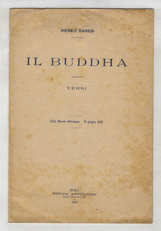 Il Buddha. Versi.