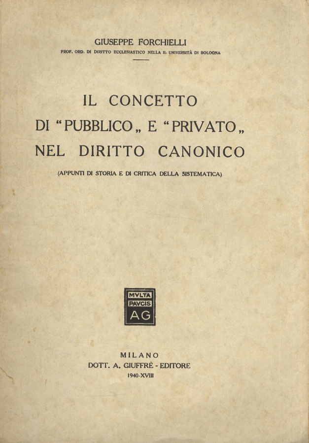 Il concetto di “pubblico” e “privato” nel diritto canonico. (Appunti …